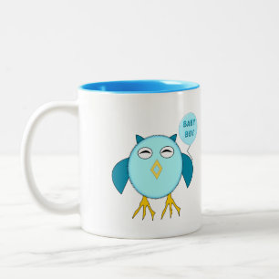 Niedlich Blue Baby Bowl Owl Tasse