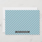 Niedlich Blue Baby Boy Aqiqah Einladung (Rückseite)