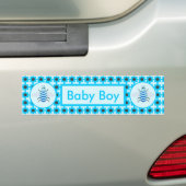 Niedlich Blue Baby Boy Bee Custom Autoaufkleber (Auf Auto)