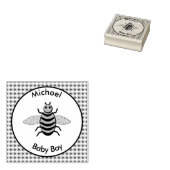 Niedlich Blue Baby Boy Bee Custom Gummistempel (Stempel)