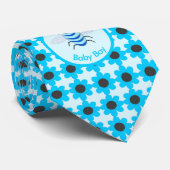 Niedlich Blue Baby Boy Bee Custom Krawatte (Gerollt)