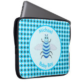 Niedlich Blue Baby Boy Bee Custom Laptopschutzhülle (Vorne Rechts)