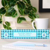 Niedlich Blue Baby Boy Bee Custom Namensplakette
