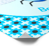 Niedlich Blue Baby Boy Bee Custom Poster (Ecke)