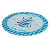 Niedlich Blue Baby Boy Bee Custom Schneidebrett (Ecke)