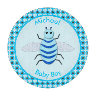 Niedlich Blue Baby Boy Bee Custom Schneidebrett