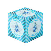 Niedlich Blue Baby Boy Bee Custom Würfel (Rückseite Schrägansicht)