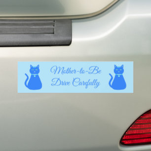 Niedlich Blue Baby Boy Cat Custom Autoaufkleber