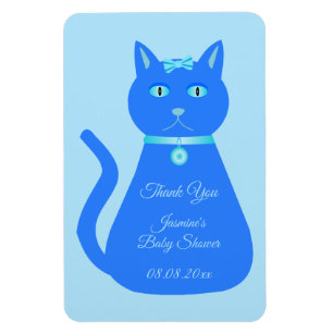 Niedlich Blue Baby Boy Cat Custom Baby Dusche Gefa Magnet