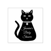 Niedlich Blue Baby Boy Cat Custom Baby Dusche Gummistempel (Prägung)