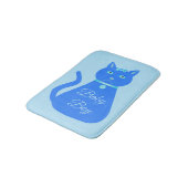 Niedlich Blue Baby Boy Cat Custom Badematte (Schrägansicht)