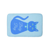 Niedlich Blue Baby Boy Cat Custom Badematte (Vorderseite)