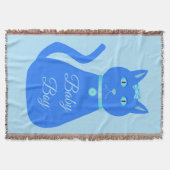 Niedlich Blue Baby Boy Cat Custom Decke (Vorderseite)