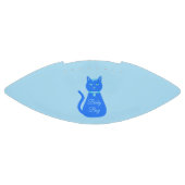 Niedlich Blue Baby Boy Cat Custom Gender Reveal Football (Panel)