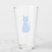 Niedlich Blue Baby Boy Cat Custom Glas (Rückseite)