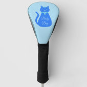 Niedlich Blue Baby Boy Cat Custom Golf Headcover (Vorderseite)
