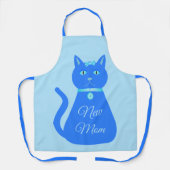 Niedlich Blue Baby Boy Cat Custom Junge Mutter Schürze (Vorderseite)