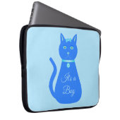 Niedlich Blue Baby Boy Cat Custom Laptopschutzhülle (Vorne Rechts)