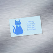 Niedlich Blue Baby Boy Cat Custom Magnetische Visitenkarte (Beispiel)