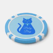 Niedlich Blue Baby Boy Cat Custom Pokerchips (Einzeln)