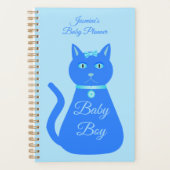 Niedlich Blue Baby Boy Cat Custom Pregnancy Planer (Vorderseite)