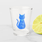 Niedlich Blue Baby Boy Cat Custom Schnapsglas (Vorderseite)