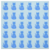 Niedlich Blue Baby Boy Cat Custom Stoff (Muster)