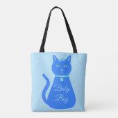 Niedlich Blue Baby Boy Cat Custom Tasche (Rückseite)