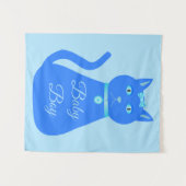 Niedlich Blue Baby Boy Cat Custom Wandteppich (Vorderseite (Horizontal))