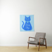 Niedlich Blue Baby Boy Cat Custom Wandteppich (Beispiel)