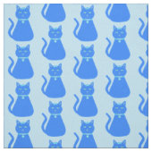 Niedlich Blue Baby Boy Cat Gemustert Stoff (Muster)