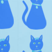 Niedlich Blue Baby Boy Cat Gemustert Tapete (Naht)