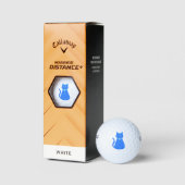 Niedlich Blue Baby Boy Cat Golfball (Verpackungen)
