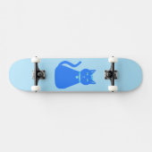 Niedlich Blue Baby Boy Cat Skateboard (Horizontal)