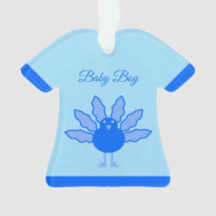 Niedlich Blue Baby Boy Erntedank Türkei Custom Ornament