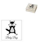 Niedlich Blue Baby Boy Fox Custom Gummistempel (Stempel)