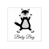 Niedlich Blue Baby Boy Fox Custom Gummistempel (Prägung)