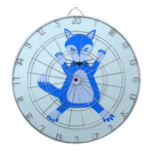 Niedlich Blue Baby Boy Fox Dartscheibe