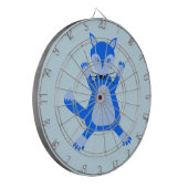 Niedlich Blue Baby Boy Fox Dartscheibe (Vorderseite Links)