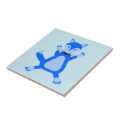Niedlich Blue Baby Boy Fox Fliese (Seite)