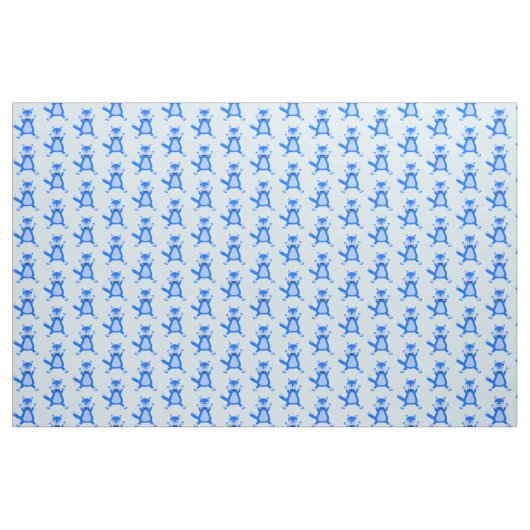 Niedlich Blue Baby Boy Fox Gemustert Stoff (Yard (91,4 cm))