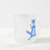 Niedlich Blue Baby Boy Fox Mattglastasse (VorderseiteRechts)