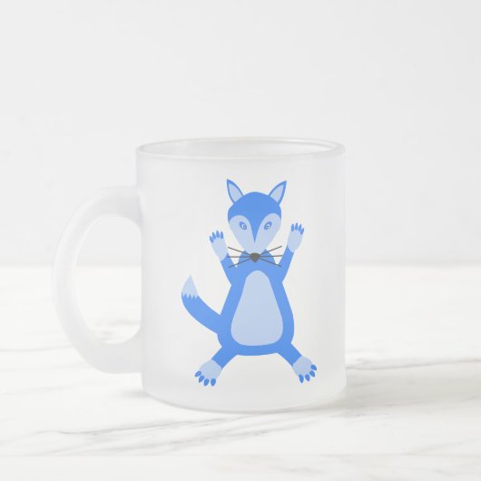 Niedlich Blue Baby Boy Fox Mattglastasse (Links)