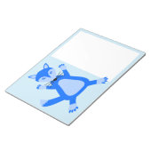 Niedlich Blue Baby Boy Fox Notizblock (angewinkelt)