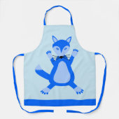 Niedlich Blue Baby Boy Fox Schürze (Vorderseite)