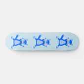 Niedlich Blue Baby Boy Fox Skateboard (Horizontal)