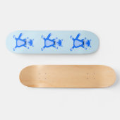 Niedlich Blue Baby Boy Fox Skateboard (Horizontal)
