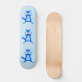 Niedlich Blue Baby Boy Fox Skateboard (Vorderseite)