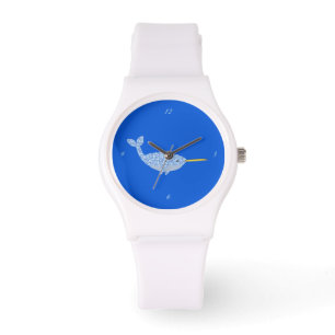 Niedlich Blue Baby Boy Narwhal Armbanduhr