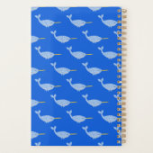 Niedlich Blue Baby Boy Narwhal Custom Junge Mutter Planer (Rückseite)
